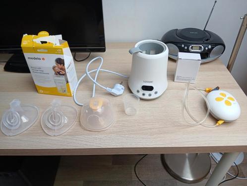 Medela enkele elektrische kolf en luvion flessenwarmer, Kinderen en Baby's, Babyvoeding en Toebehoren, Zo goed als nieuw, Flessen- of potjesverwarmer
