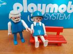 playmobil gezin huis opa en oma rood bankje zeldzaam vintage, Ophalen of Verzenden, Zo goed als nieuw, Complete set