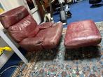 Lounge Chair met Hocker Walter Knoll Furniture, Ophalen, Gebruikt, Metaal, Retro Vintage Loungen Industrieel Loft