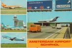 Amsterdam Schiphol met auto's en vliegtuigen, Ophalen of Verzenden, 1960 tot 1980, Gelopen, Noord-Holland