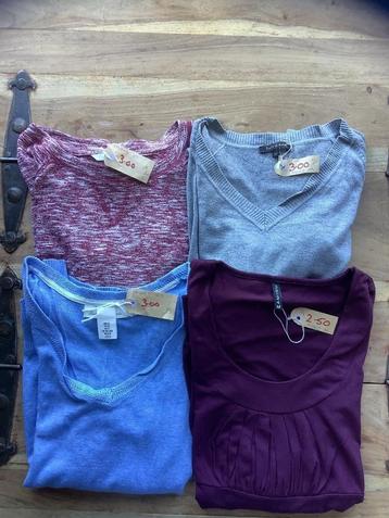 2 truien pullover en 1 tuniek 3/4 met lange mouw 4 voor €8 beschikbaar voor biedingen