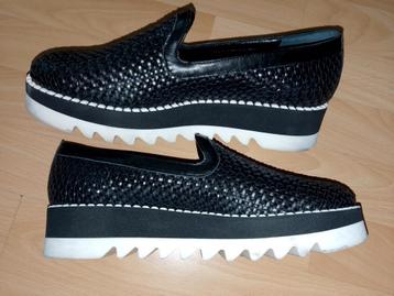 DUNE fraai Lederen gevlochten Instap schoenen  beschikbaar voor biedingen