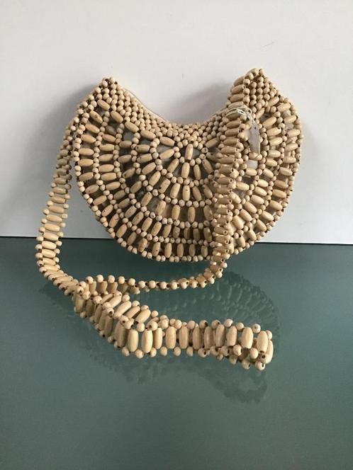 NIEUW beige naturel tasje, Sieraden, Tassen en Uiterlijk, Tassen | Damestassen, Nieuw, Schoudertasje, Verzenden