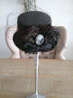ANTIEK POPPEN HOEDJE MET VOILE...., Ophalen of Verzenden