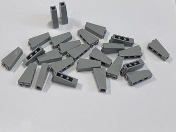 Partij 25x omgekeerde 2x1x3 Lego dakpannen, diverse kleuren beschikbaar voor biedingen