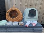 Curver kattenbak - vervoermand - voerbakjes, Dieren en Toebehoren, Katten-accessoires, Ophalen, Gebruikt