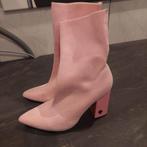 Reinders roze laarzen met hak korte laarsjes roze 37, Ophalen of Verzenden, Zo goed als nieuw, Roze
