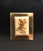 Vintage Jean Painlevé salamander broche, Overige materialen, 4 tot 7 cm, Ophalen of Verzenden, Zo goed als nieuw