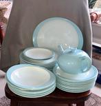 Fris Edam Vintage Servies-set lichtblauw wit uit Jaren '60, Huis en Inrichting, Keuken | Servies, Ophalen, Zo goed als nieuw, Overige stijlen