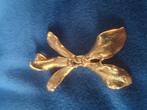 Live orchidee hanger, Sieraden, Tassen en Uiterlijk, Broches, Ophalen of Verzenden, Zo goed als nieuw, Goud, Overige materialen
