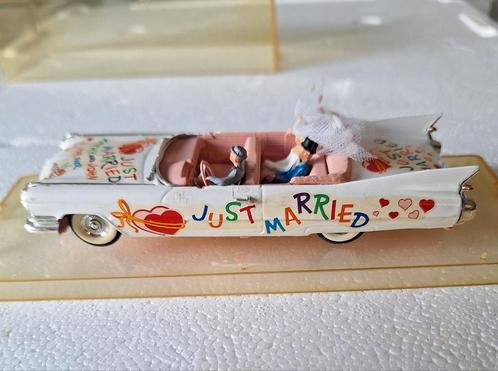 Caddillac 1959 *just married* , vitesse, Hobby en Vrije tijd, Modelauto's | 1:43, Gebruikt, Auto, Overige merken, Ophalen of Verzenden