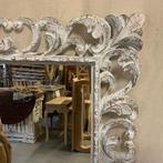 Barok spiegel - houten lijst - 150 x 90 cm - TTM Wonen, 50 tot 100 cm, 150 tot 200 cm, Rechthoekig, Ophalen of Verzenden