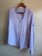Ambika Lila blouse wafelstof mousseline / one size tot mt 46, Ophalen of Verzenden, Zo goed als nieuw, Maat 38/40 (M), Paars