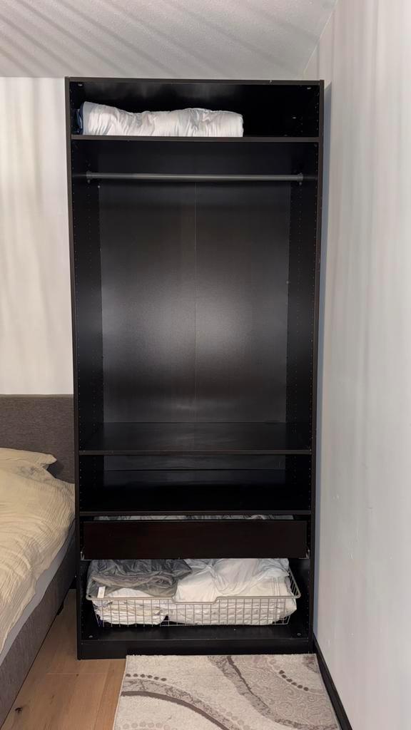 IKEA PAX zwart, Huis en Inrichting, Kasten | Kledingkasten, Zo goed als nieuw, 200 cm of meer, 50 tot 100 cm, 50 tot 75 cm, Ophalen