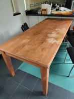 Grenen eettafel (210 x 90), Huis en Inrichting, Ophalen, Gebruikt, 200 cm of meer, 50 tot 100 cm