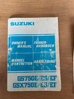 Handleiding Suzuki GS/GSX 750, Suzuki