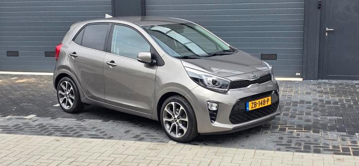 Kia Picanto 1.0 Cvvt 67pk 5-zits 2019 Grijs, Auto's, Kia, Bedrijf, Picanto, ABS, Achteruitrijcamera, Adaptieve lichten, Airbags