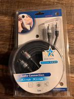 HQ Silver Series 2RCA Male - 2RCA Male Kabel - 5m, Ophalen of Verzenden, Nieuw, 5 tot 10 meter, Interlink-kabel