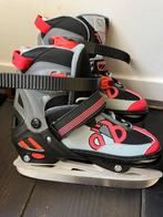 IZGS: 2 paar Nijdam combo inline skates-schaatsen mt. 33-36, Ophalen, Verstelbaar, Zo goed als nieuw, Kinderen