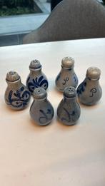Vintage peper en zout stellen, Keuls Aardewerk, Grijs-Blauw, Ophalen of Verzenden, Zo goed als nieuw