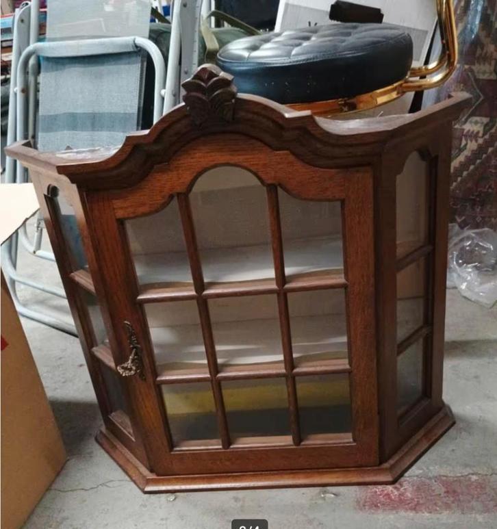 Pronkkastje - Vitrinekastje, Antiek en Kunst, Curiosa en Brocante, Ophalen
