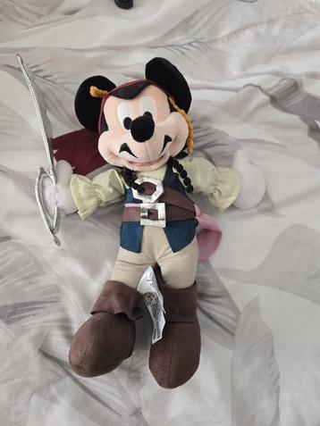 Disney Mickey Mouse pirates of the caribbean knuffel beschikbaar voor biedingen