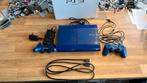 Sony playstation 3 in azurerite blue / blauwe editie, Ophalen, Zo goed als nieuw, Zwart, Met 1 controller