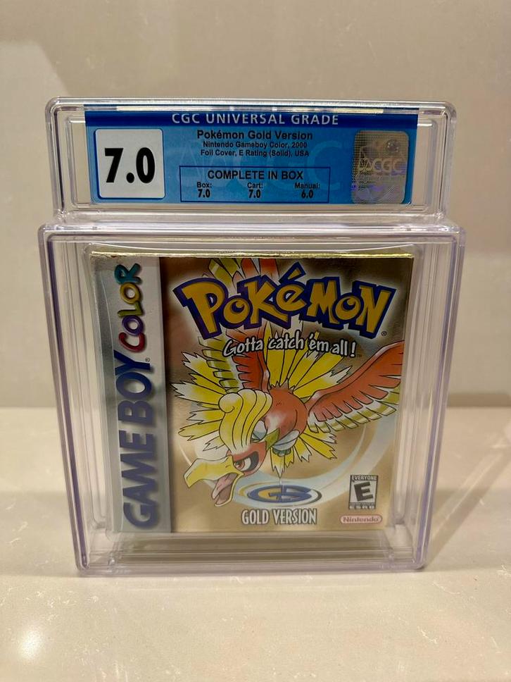 Pokémon Gold – Game Boy Color (USA) – CGC 7.0 Graded, Spelcomputers en Games, Games | Nintendo Game Boy, Zo goed als nieuw, Role Playing Game (Rpg)