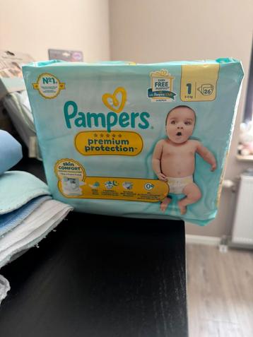 4 pakken Pampers premium protection maat 1. beschikbaar voor biedingen