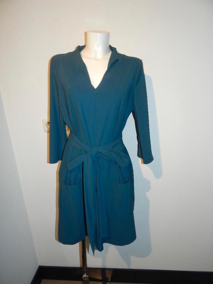 Ladress stretch travel stof jurk aparte halslijn maat XXL, Kleding | Dames, Jurken, Zo goed als nieuw, Maat 46/48 (XL) of groter