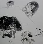 Kees Spermon - Ets/aquatint: Family scene - 1970, Ophalen of Verzenden