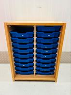 Schilte schoolkast met blauwe uitneembare bakken, Huis en Inrichting, 50 tot 100 cm, Minder dan 100 cm, 25 tot 50 cm, Gebruikt