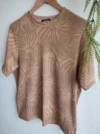 Scotch & Soda XS - S printed Relaxed-Fit Blend T-Shirt goud, Beige, Scotch & Soda, Ophalen of Verzenden, Korte mouw