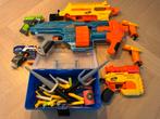 Nerf Pistolen Set + Mitrailleur - Compleet!, Ophalen, Zo goed als nieuw