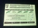 kaartje 1995 Cambuur Leeuwarden-FC Barcelona Johan Cruijff!, Verzenden, Gebruikt