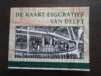De kaart figuratief van Delft door H Houtzager e.a., Ophalen of Verzenden, Zo goed als nieuw