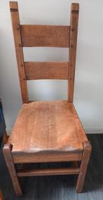 Gratis 2 Eiken Stoelen., Huis en Inrichting, Stoelen, Ophalen, Gebruikt, Twee, Bruin