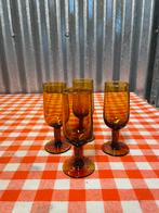 Vintage port glazen bruin glas wijnglas borrelglas, Ophalen of Verzenden, Zo goed als nieuw, Overige typen