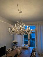 Schitterende (moderne) kroonluchter zilver 18 lampen, Huis en Inrichting, Metaal, Zo goed als nieuw, Ophalen, Kan in zowel klassiek als modern interieur vanwege kleur