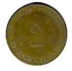 noodgeld broeders van liefde 2 francs eerste serie nr 4, Verzenden, Losse munt