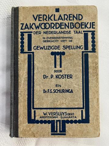 Beknopt verklarend zakwoordenboekje der Nederlanse taal  beschikbaar voor biedingen
