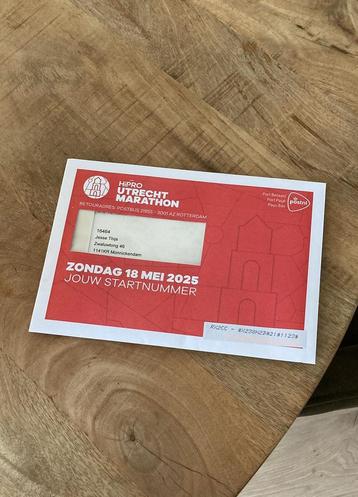 Incl. Medaille - Startbewijs HIPRO Halve Marathon Utrecht! beschikbaar voor biedingen