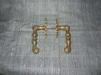 Vintage messing deurkrukken, Doe-het-zelf en Verbouw, Hang- en Sluitwerk, Ophalen of Verzenden, Gebruikt, Koper of Messing, Klink of Kruk
