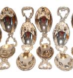 18 verzilverde amuse / hapjes lepels., Overige materialen, Overige typen, Nieuw, Ophalen of Verzenden