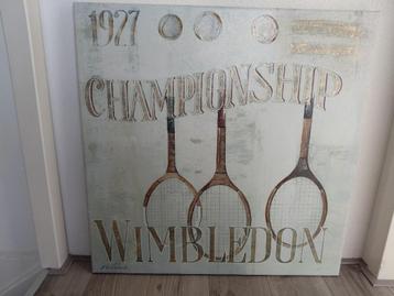 Schilderij tennis (Wimbledon) wanddecoratie beschikbaar voor biedingen