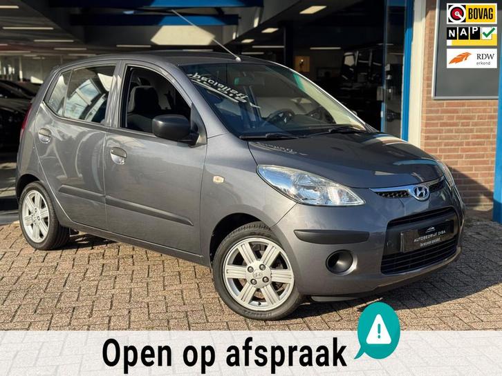 Hyundai I10 1.1 Active Cool 2009 5drs ZWART AIRCO APK NAP!, Auto's, Hyundai, Bedrijf, Te koop, i10, ABS, Airbags, Airconditioning