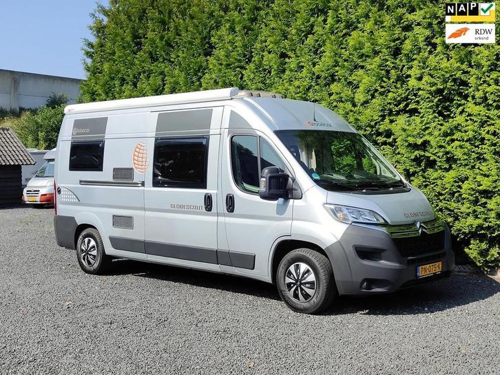 Pössl Globecar Globescout Bus Camper Vast Bed Citroën 130, Caravans en Kamperen, Campers, Bedrijf, tot en met 3, Buscamper of Camperbus