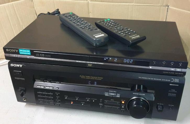 Sony set receiver str-de435 + gratis cd dvd speler dvp-ns355, Audio, Tv en Foto, Stereo-sets, Gebruikt, Sony, Ophalen of Verzenden