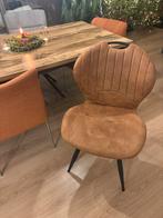 Bruine Kuipstoel voor Eettafel, Ophalen, Kunststof, Gebruikt, Bruin