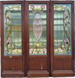 3-delige glas in koper jugendstil openslaande deuren 230x227